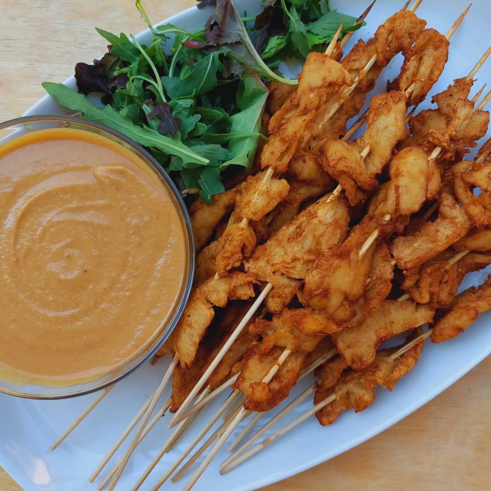 Vegan Chickn Satay Skewers